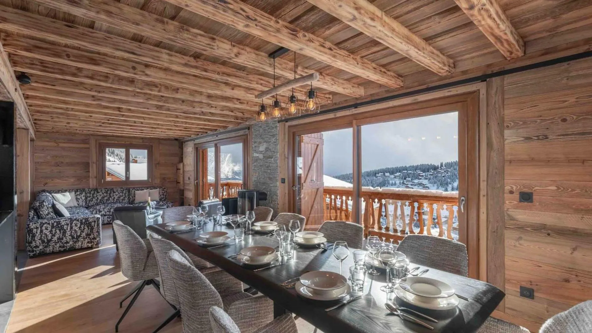 Chalet Pour 10 Avec Sauna Et Confort A Les Saisies - Fr-1-809-11